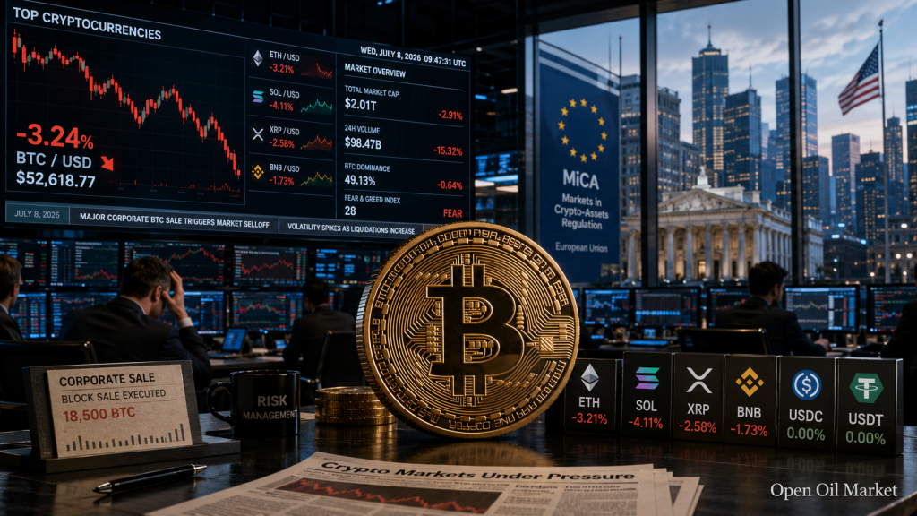 Kripto Para Haberleri, Çarşamba 8 Temmuz 2026: Bitcoin Baskı Altında ve MiCA'nın Yeni Kuralları