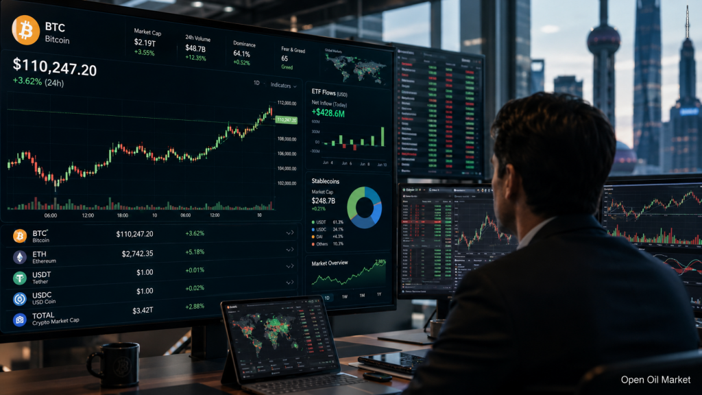 Kripto Para Haberleri, Çarşamba, 10 Haziran 2026: Bitcoin Pazarın Dayanıklılığını Test Ediyor, Stablecoinler ve ETF'ler Yatırımcılar İçin Ritim Belirliyor.