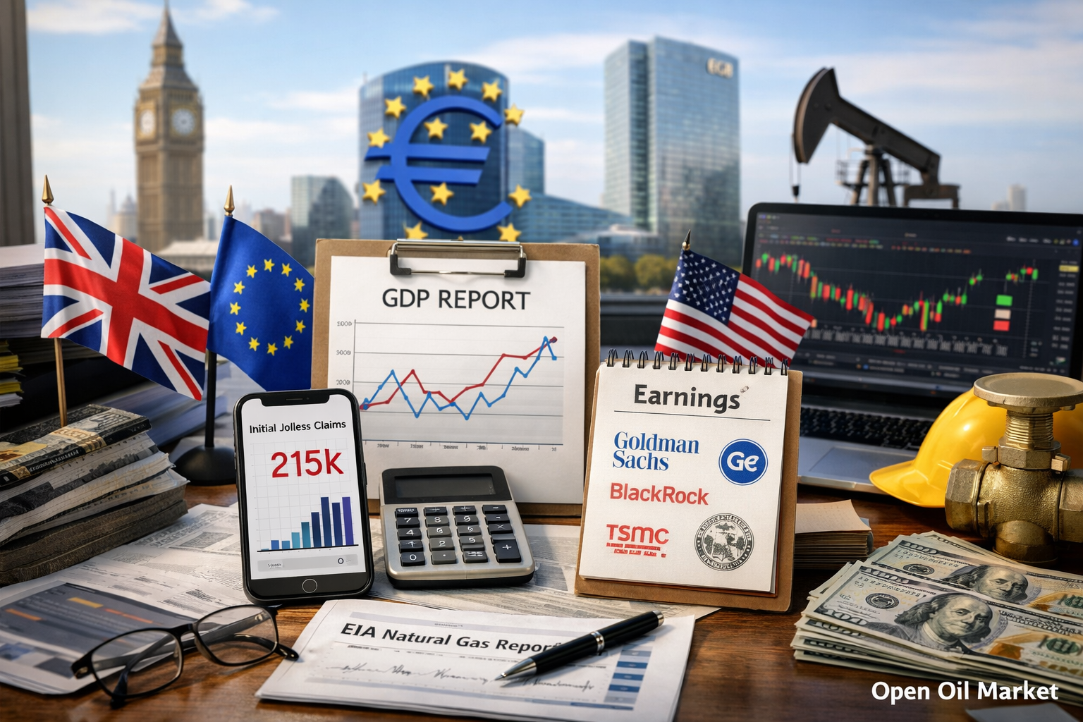 Ekonomik Olaylar ve Kurumsal Raporlar — Perşembe, 15 Ocak 2026: Birleşik Krallık GSYİH, ECB Bülteni, İşsizlik Maaşı Başvuruları.