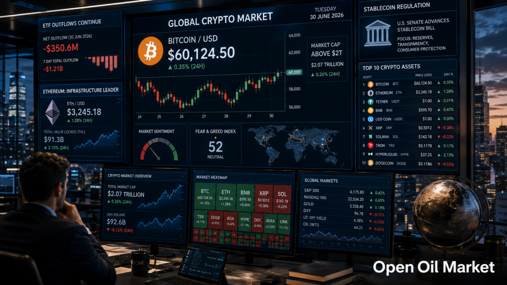 Kripto Para Piyasası 30 Haziran 2026: Ethereum, Solana, XRP, BNB, USDT, USDC ve ETF Çıkışları
