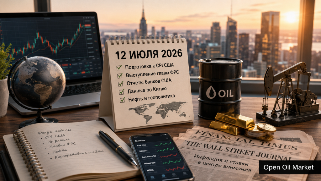 Dünya Finans Takvimi 12 Temmuz 2026 — ABD CPI, bankaların raporları, petrol ve S&P 500, Euro Stoxx 50, Nikkei 225 ve MOEX endeksleri